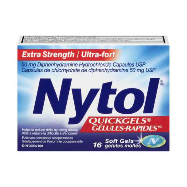 Nytol - Gels rapides d'aide au sommeil extra-fort | 16 gélules souples