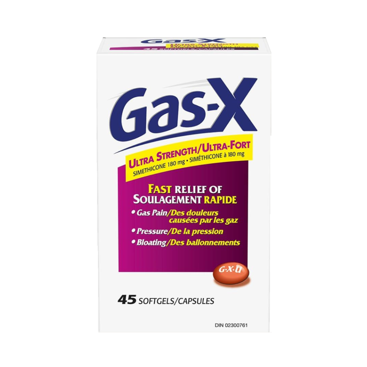 Gas X Ultra Strength Fast Gas Relief Soft Gels 45 Softgels White Gas X Ultra Strength Fast Gas Relief Soft Gels 45 Softgels White