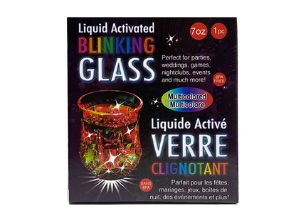 Samrok - Verre clignotant activé par liquide, multicolore