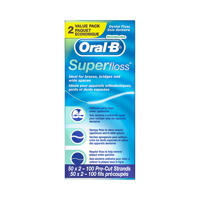 Oral-B - SuperFloss Mint Flavour | 2 x 50 m
