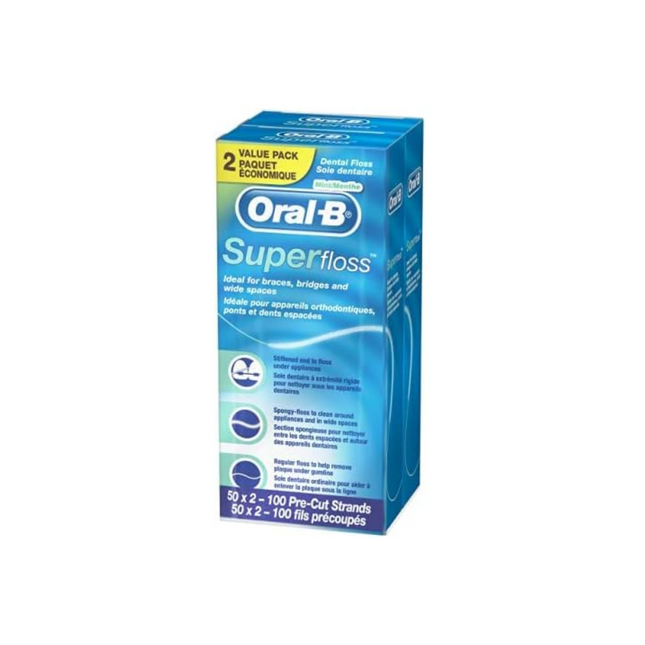 Oral-B - Super Floss Mint Flavour | 2 Pack