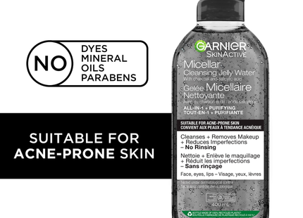 Garnier - Micellar Cleansing Jelly Water, Charcoal | 400 mL