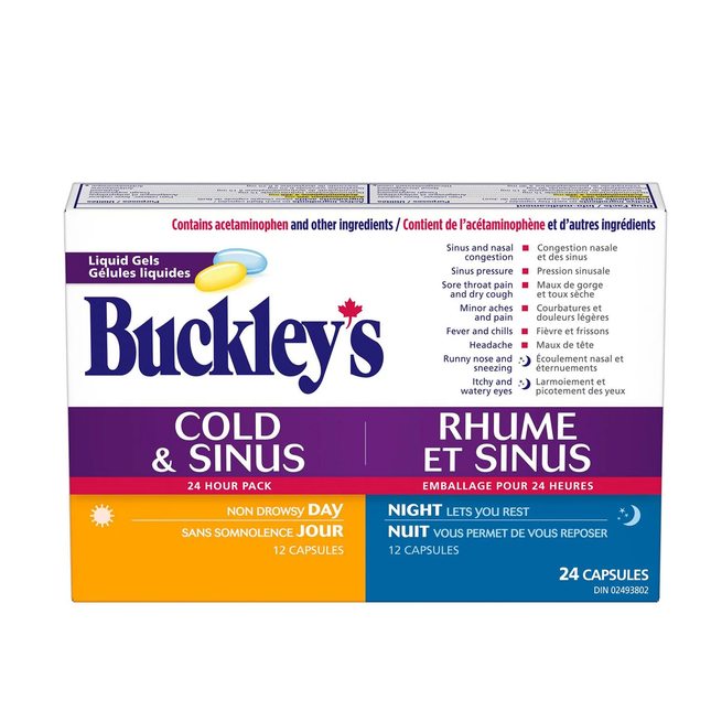 Buckley's - Cold & Sinus 24H Liquid Gels Convenience Pack