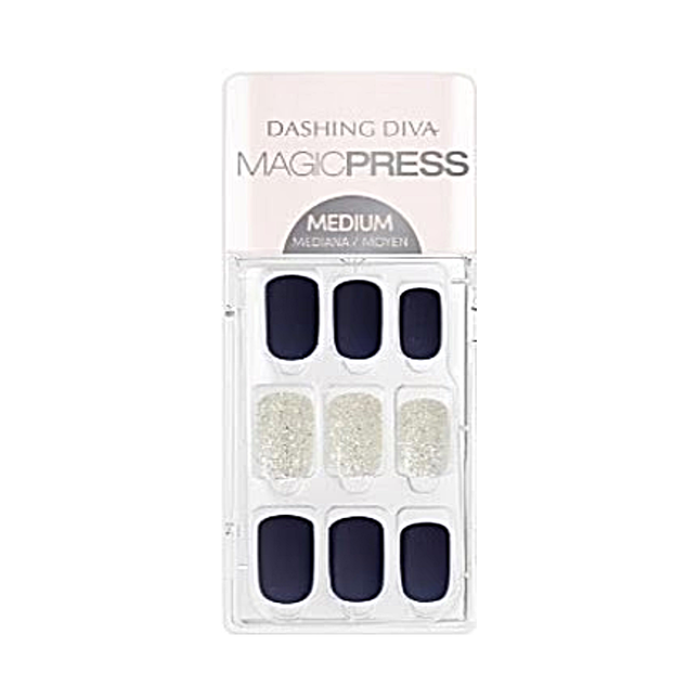 Dashing Diva - Magic Press - Ongles moyens - PO75 Marine Dream | 30 clous