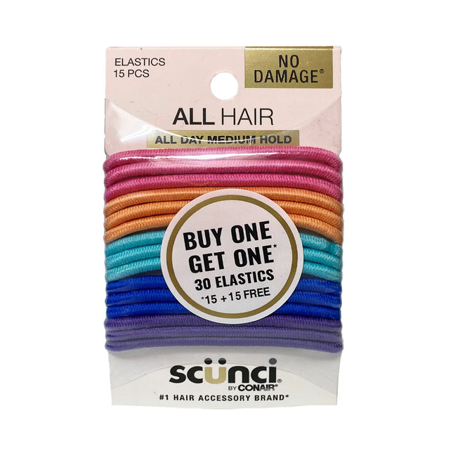 Scünci - All Day Medium Hold Elastics | 30 Elastics