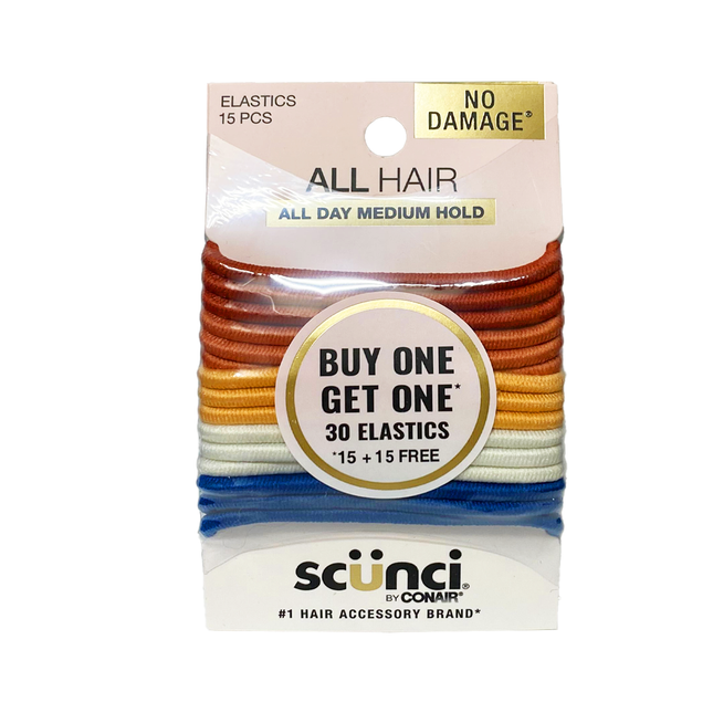 Scünci - All Day Medium Hold Elastics | 30 Elastics