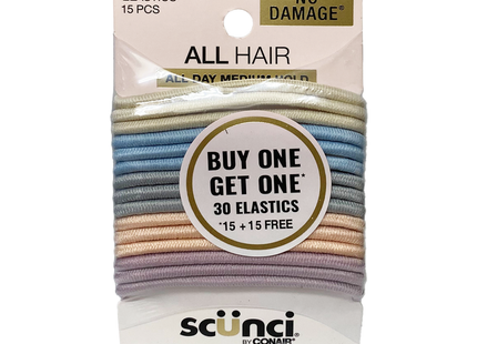Scünci - All Day Medium Hold Elastics | 30 Elastics