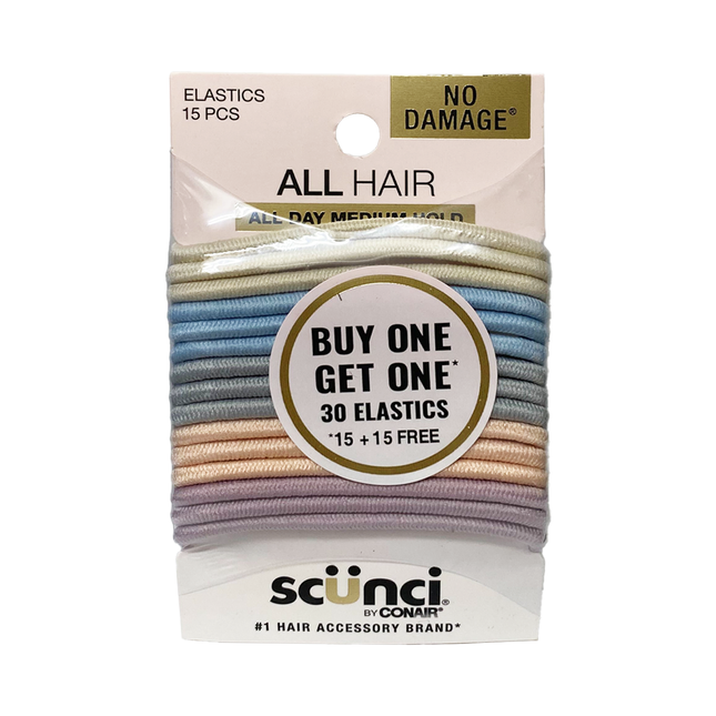 Scünci - All Day Medium Hold Elastics | 30 Elastics