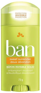 Ban - Invisible Solid Antiperspirant + Deodorant -  Sweet Surrender Scent | 73 g