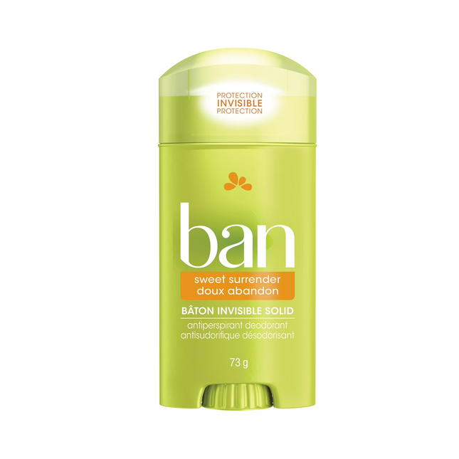 Ban - Invisible Solid Antiperspirant + Deodorant,  Sweet Surrender Scent | 73 g