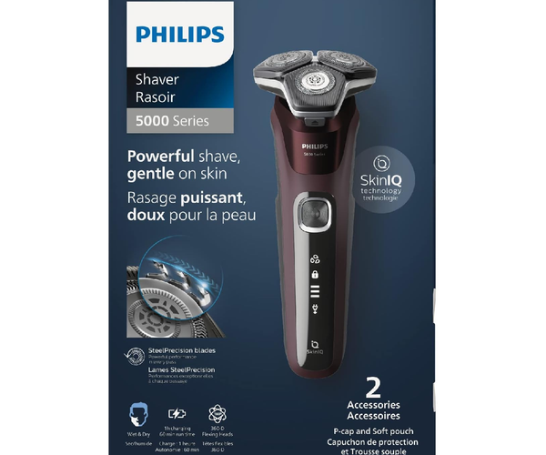 Phillips Razor White Philips - Steel Precision 5000 Electric Razor – White Cross E-Store