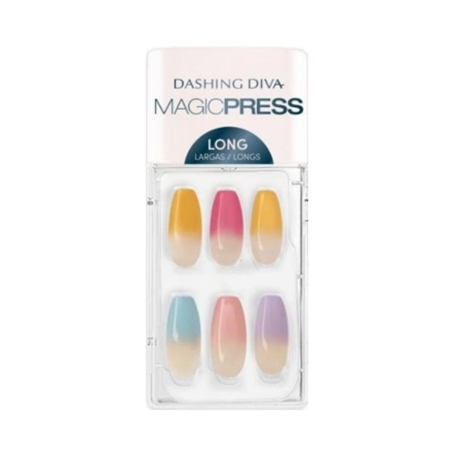 Dashing Diva - Magic Press - Long Nails - PO85 Happy Medium  | 30 Nails