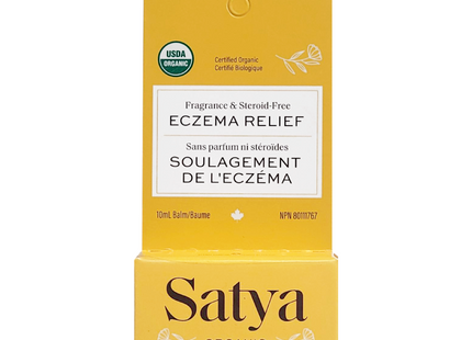 Satya - Baume de voyage biologique pour soulager l'eczéma | 10 ml