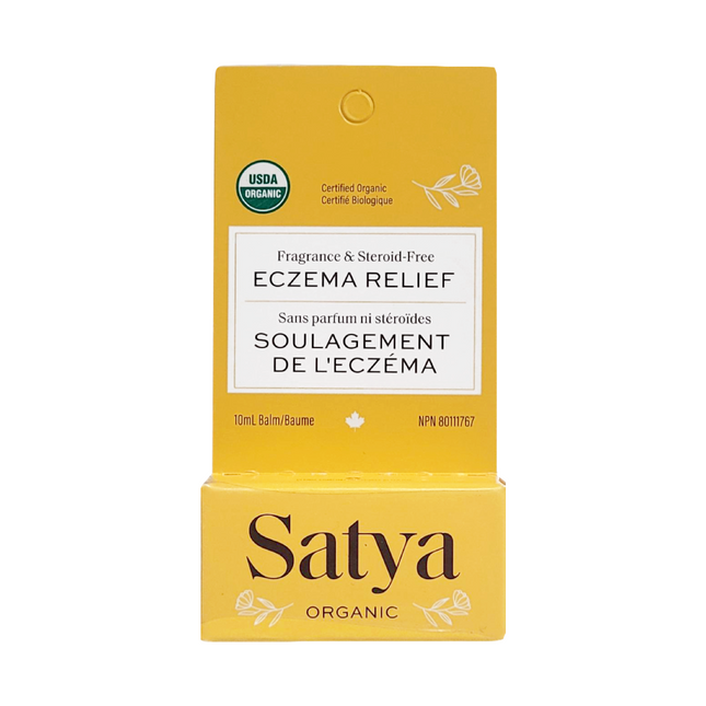 Satya - Baume de voyage biologique pour soulager l'eczéma | 10 ml