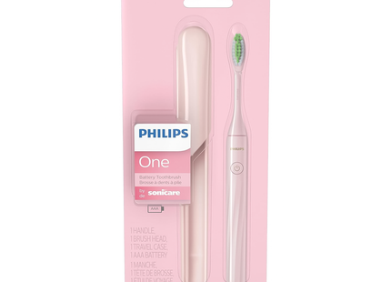 Philips - One by Sonicare Battery Electric Toothbrush, Pink