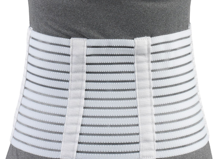 OTC - 7" Lightweight Lumbosacral Support with Steel Stays, White