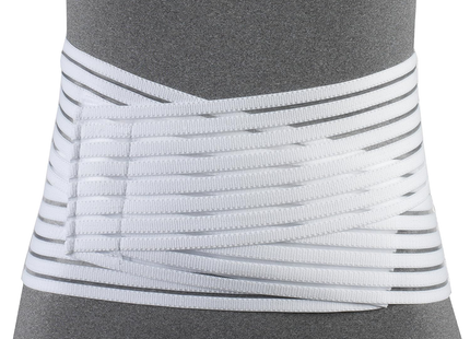 OTC - 7" Lightweight Lumbosacral Support with Steel Stays, White