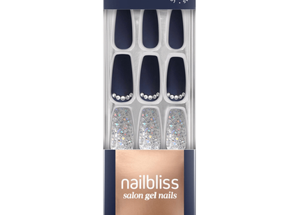 NailBliss - Salon Gel Nails  - Long - Naval Glamour GN38 | 30 Nails