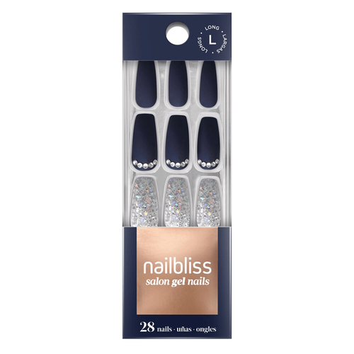 NailBliss - Salon Gel Nails  - Long - Naval Glamour GN38 | 30 Nails