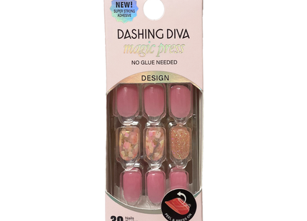 Dashing Diva - Magic Press - Ongles courts - PO99 Pink Passion | 30 clous