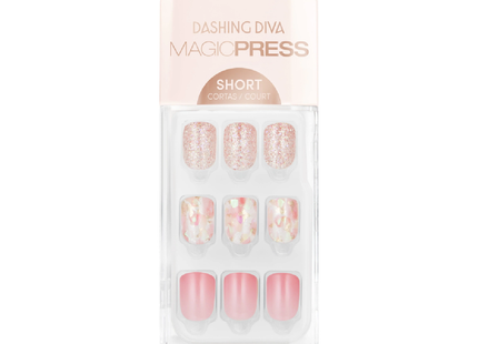 Dashing Diva - Magic Press - Short Nails - PO99 Pink Passion | 30 Nails