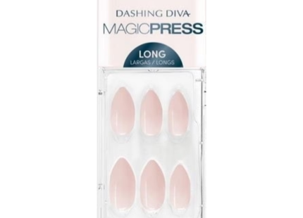 Dashing Diva - Magic Press - Long Nails - PO107 Barely Bougie  | 30 Nails