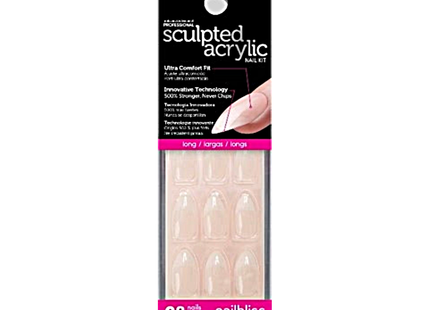 Nailbliss - Kit d'ongles sculptés en acrylique - ANF05 Long - 28 ongles