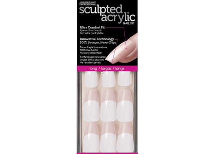 Nailbliss - Kit d'ongles sculptés en acrylique - ANF06 Long - 28 ongles