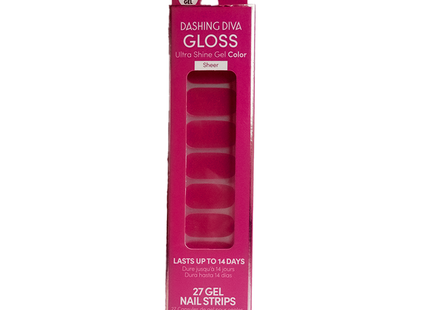 Dashing Diva - Ongles de couleur gel ultra brillants en verre - GSC19 Pink Poison | 22 bandes