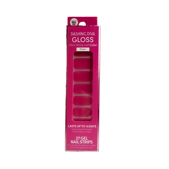 Dashing Diva - Ongles de couleur gel ultra brillants en verre - GSC19 Pink Poison | 22 bandes