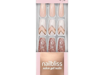 Nailbliss - Ongles en gel de salon - Longs - Saison des mariages GN43 | 30 clous