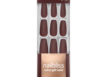 Nailbliss - Salon Gel Nails - Long - Merlot GN44 | 28 Nails