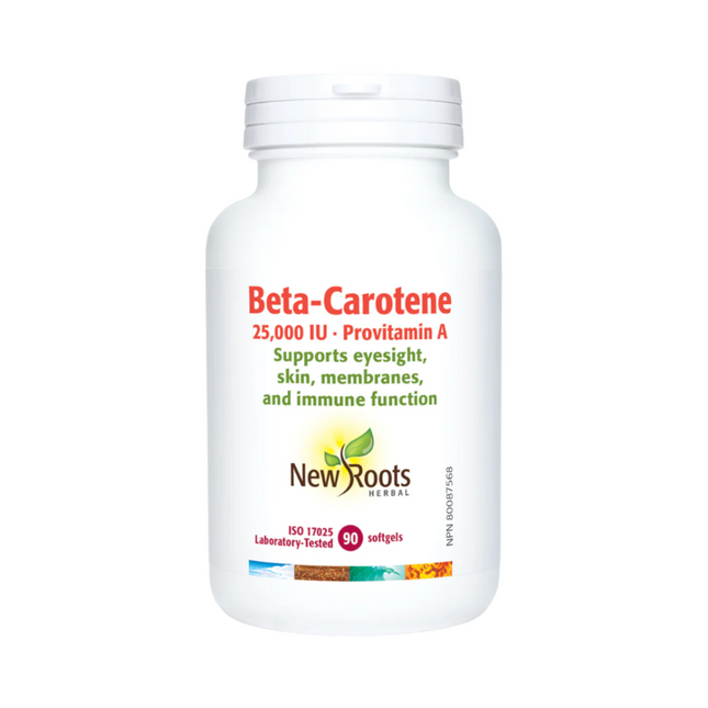 New Roots - Bêta-carotène 25 000 UI | 90 gélules