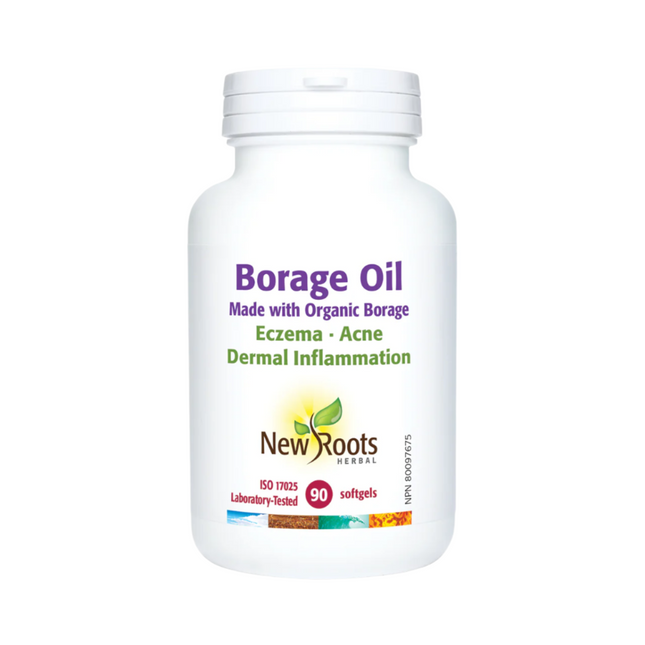 New Roots - Huile de bourrache à base de bourrache biologique | 90 gélules