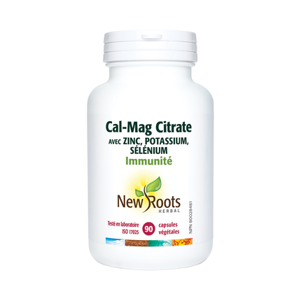 New Roots - Cal-Mag Citrate With Zinc, Potassium, Selenium | 90 capsules