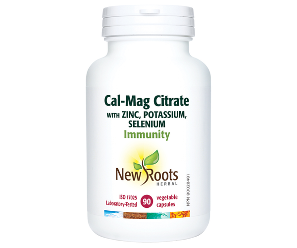 New Roots - Cal-Mag Citrate With Zinc, Potassium, Selenium | 90 capsul ...