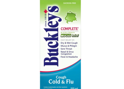 Buckley's - Sirop complet pour soulager le mucus, la toux, le rhume et la grippe | 150 ml