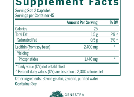Genestra - Phos Choline | 90 Softgels 