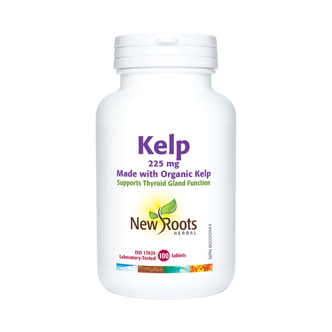 New Roots - Varech 225 mg Fabriqué avec du varech biologique | 100 comprimés