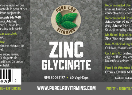 Pure Lab Zinc Glycinate 60*