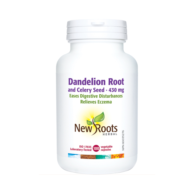 New Roots - Dandelion Root and Celery Seed 430 mg | 100 capsules