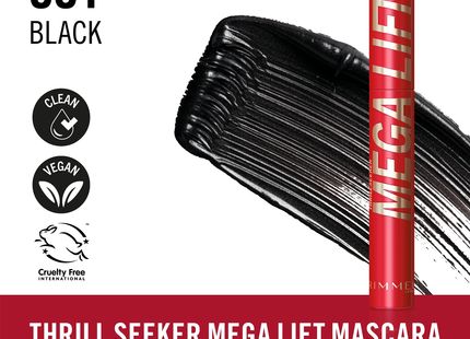 Rimmel London - Thrill Seeker Mega Lift Mascara - 001 Black | 10 mL