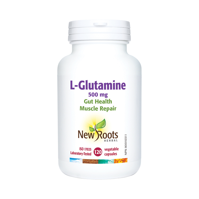 Nouvelles racines-L-Glutamine 500 mg | 120 Gélules Végétales*