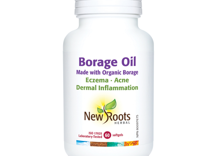 New Roots - Borage Oil Made with Organic Borage | 60 softgels