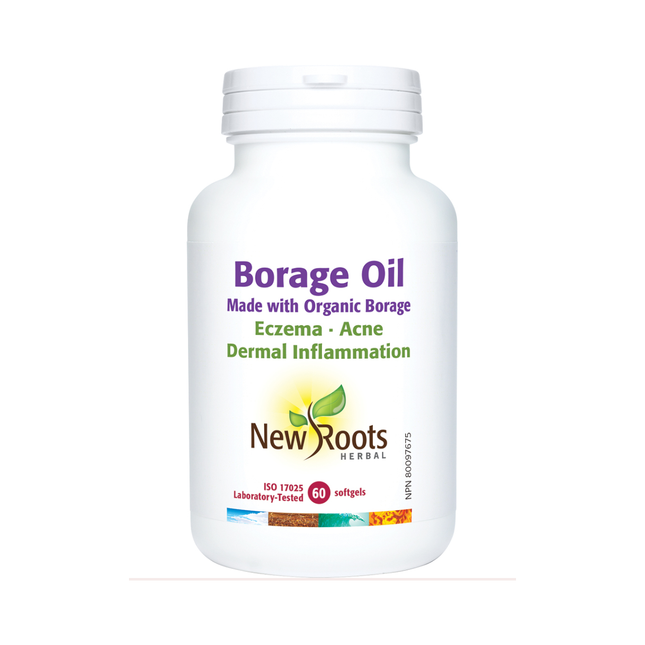 New Roots - Borage Oil Made with Organic Borage | 60 softgels