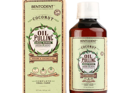 Bentodent - Oil Pulling Oral Rinse, Sesame & Coconut Oil | 177 mL