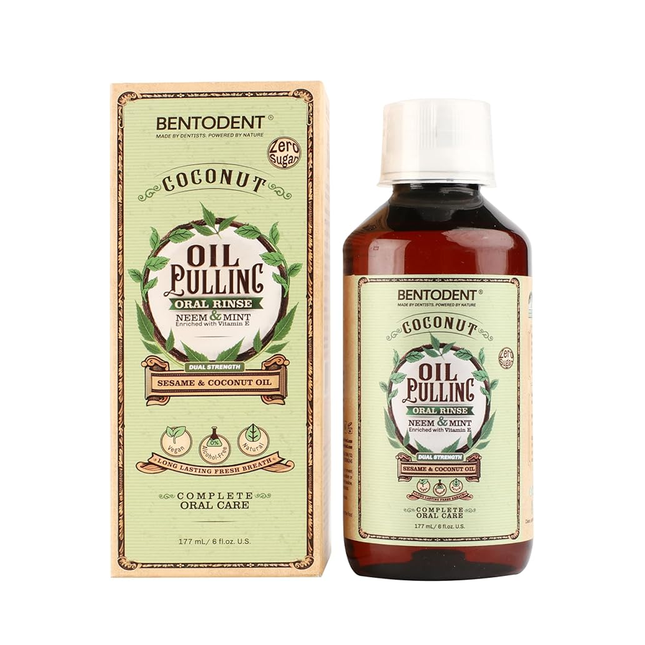 Bentodent - Oil Pulling Oral Rinse, Sesame & Coconut Oil | 177 mL