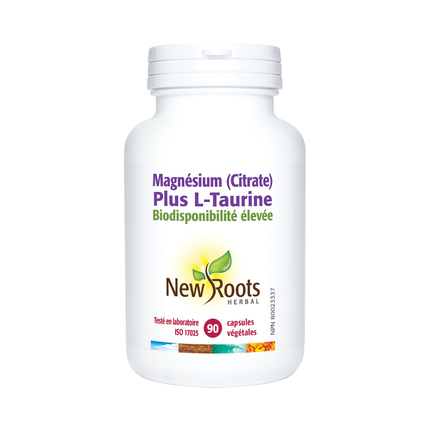 New Roots - Magnesium Citrate Plus L-Taurine  | 90 Capsules