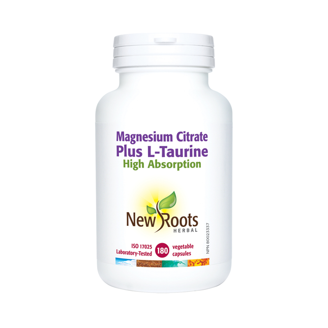 New Roots - Citrate de magnésium et L-Taurine | 180 gélules