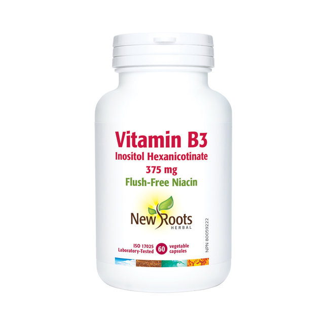 New Roots - Vitamine B3 Inositol Hexanicotinate 375 mg | 60 gélules